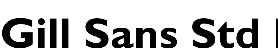 Gill Sans Std Bold cкачати шрифт безкоштовно